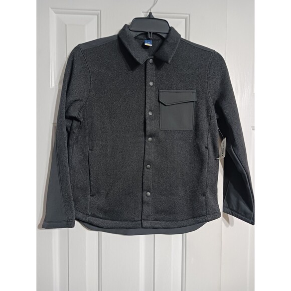NWT Boy's Old Navy Sweater Fleece Hybrid Shacket Size L (10-12) Jacket K3 - Picture 1 of 6